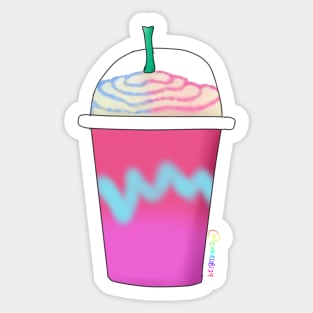 Unicorn Frap Sticker